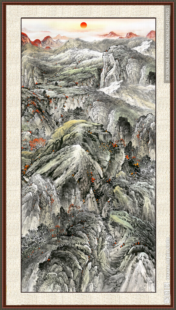 巨幅山水画 