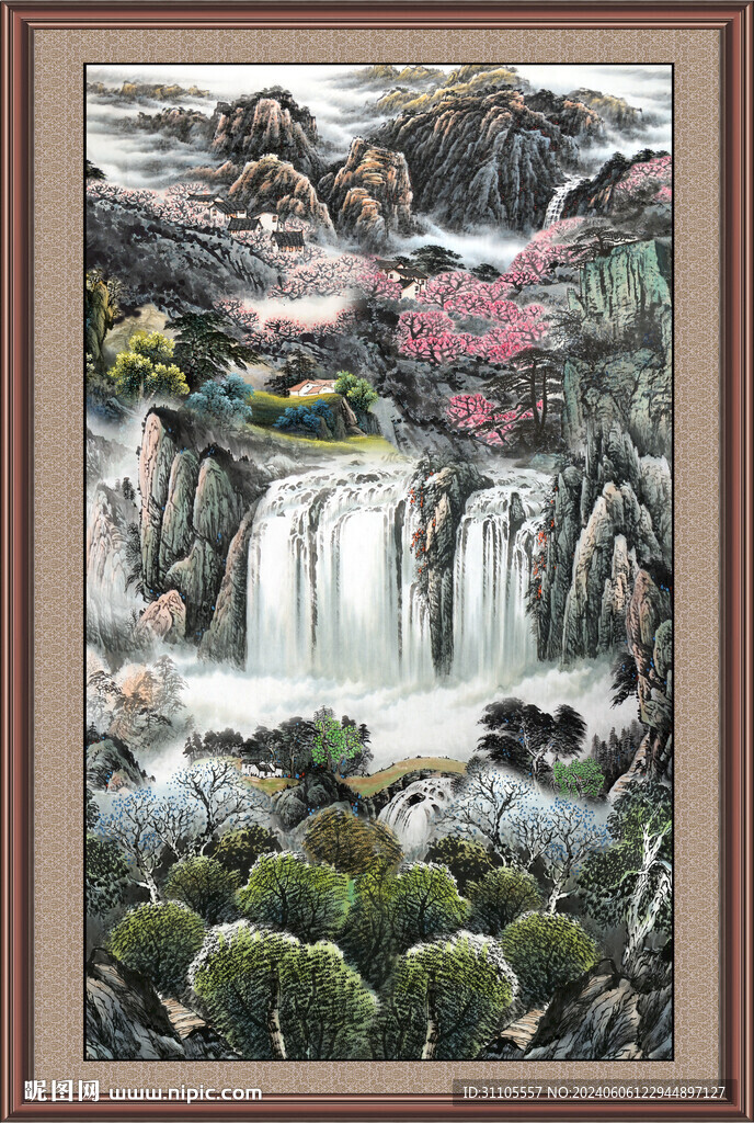 山水画国画 