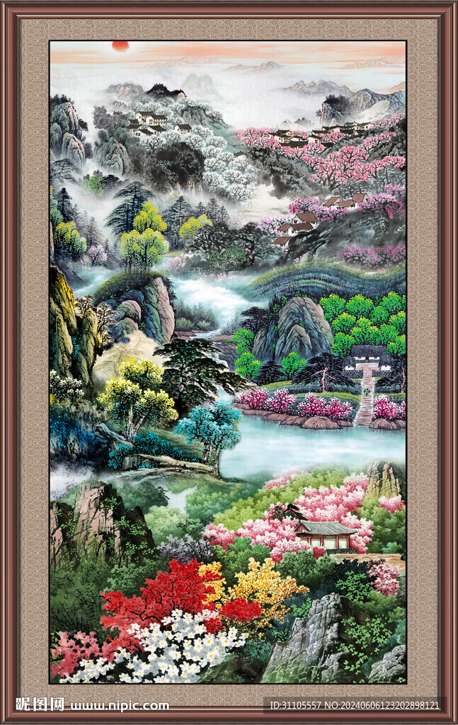 山水画国画 