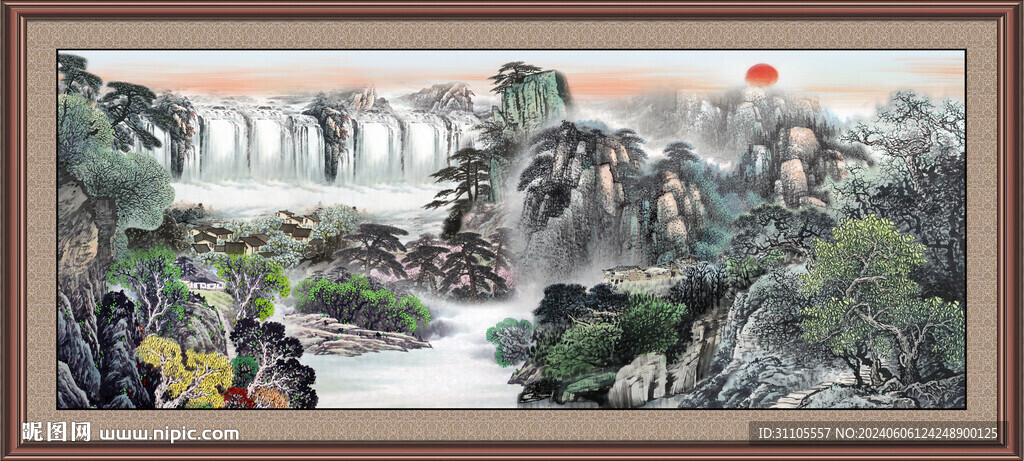 山水画国画 