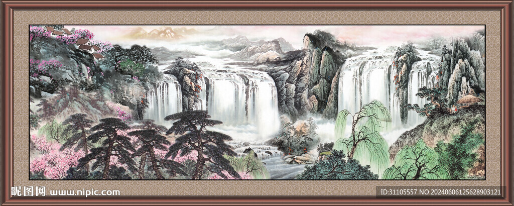 山水画国画 