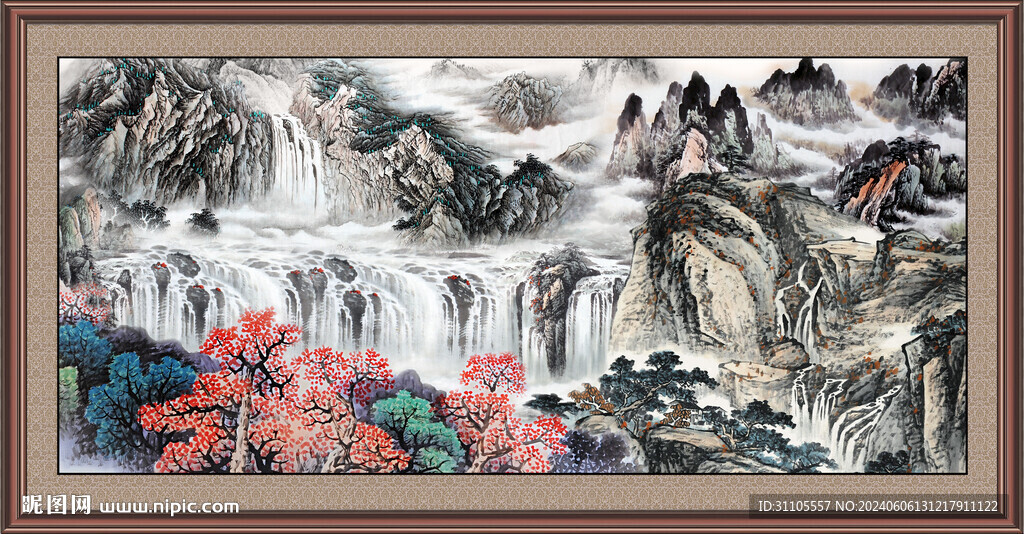 山水画国画 