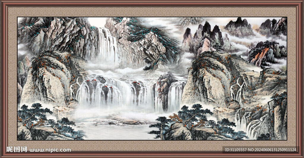 山水画国画 