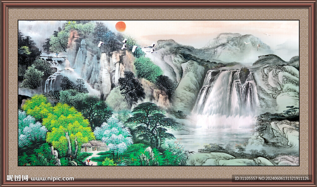 山水画国画 