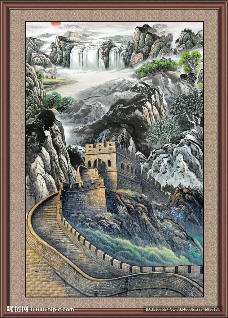 中国画山水画 