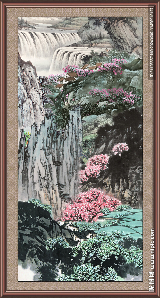 中国画山水画 