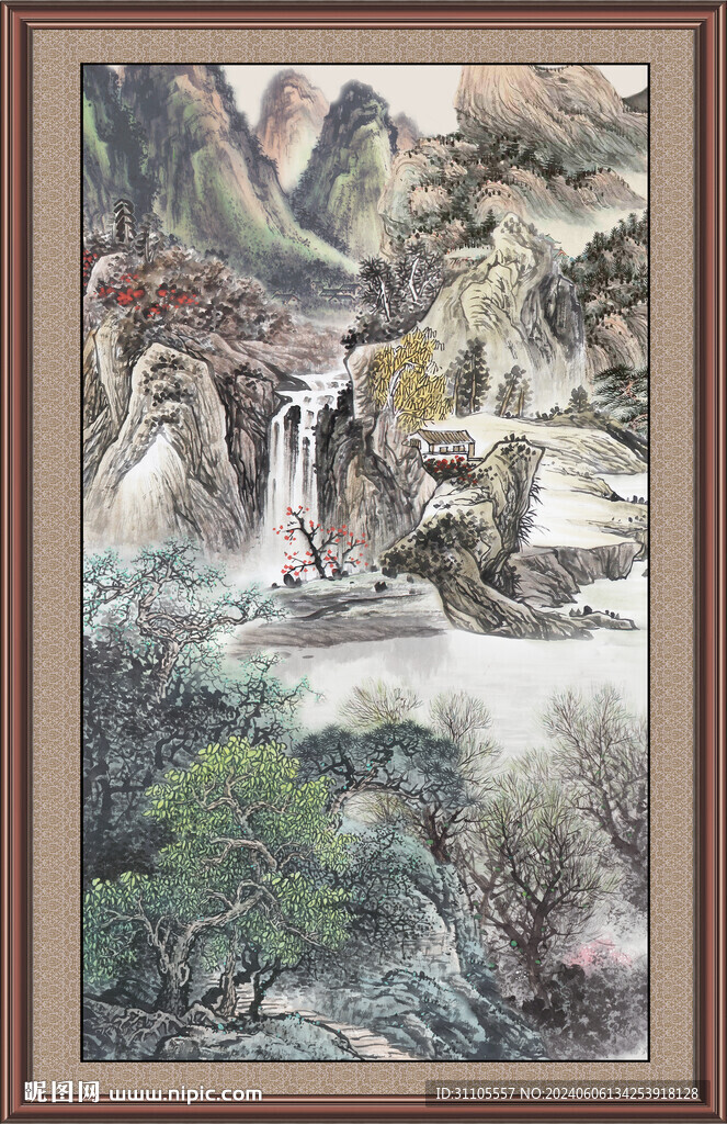 中国画山水画 