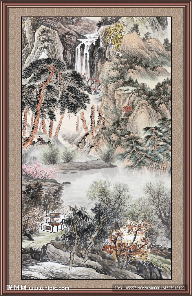 山水画国画 
