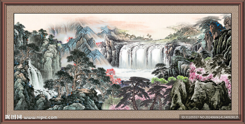 中国画山水 