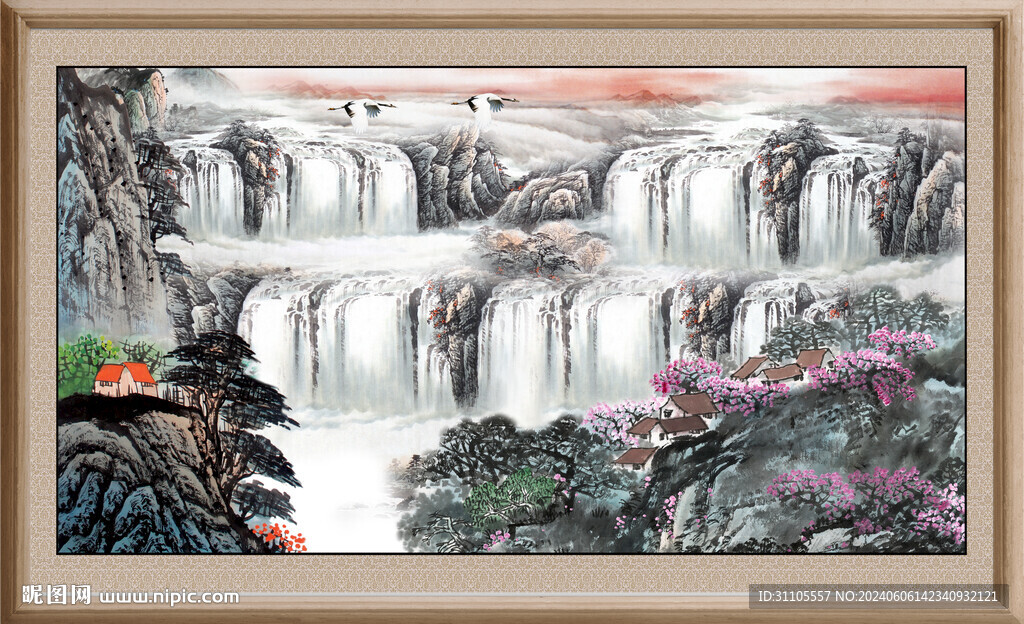 办公室山水画 
