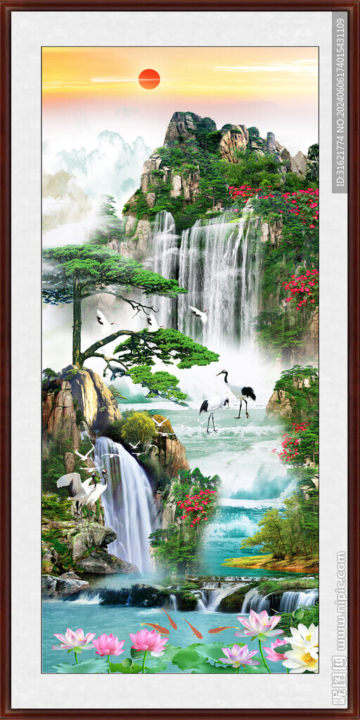 玄关山水风景 