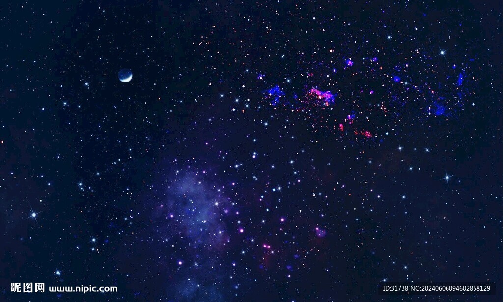黑色星空图