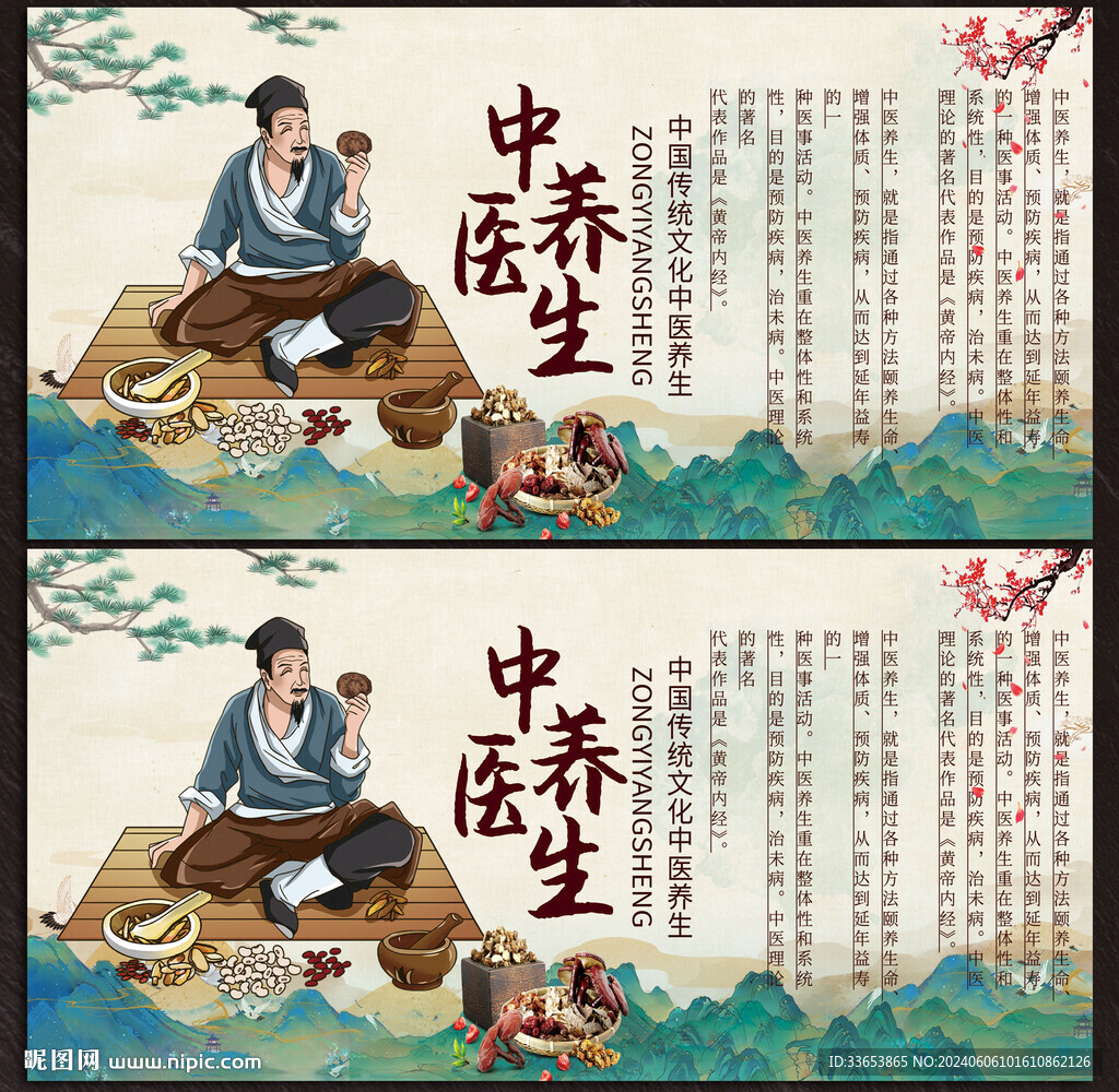中医养生展板
