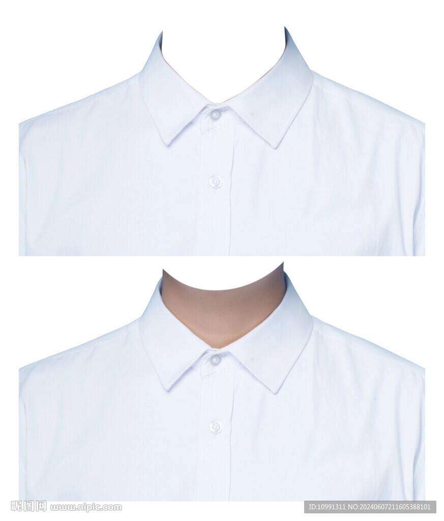 男人白衬衫证件照衣服素材