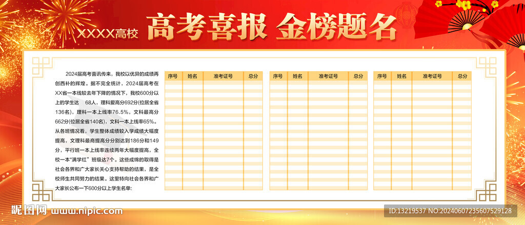 喜报
