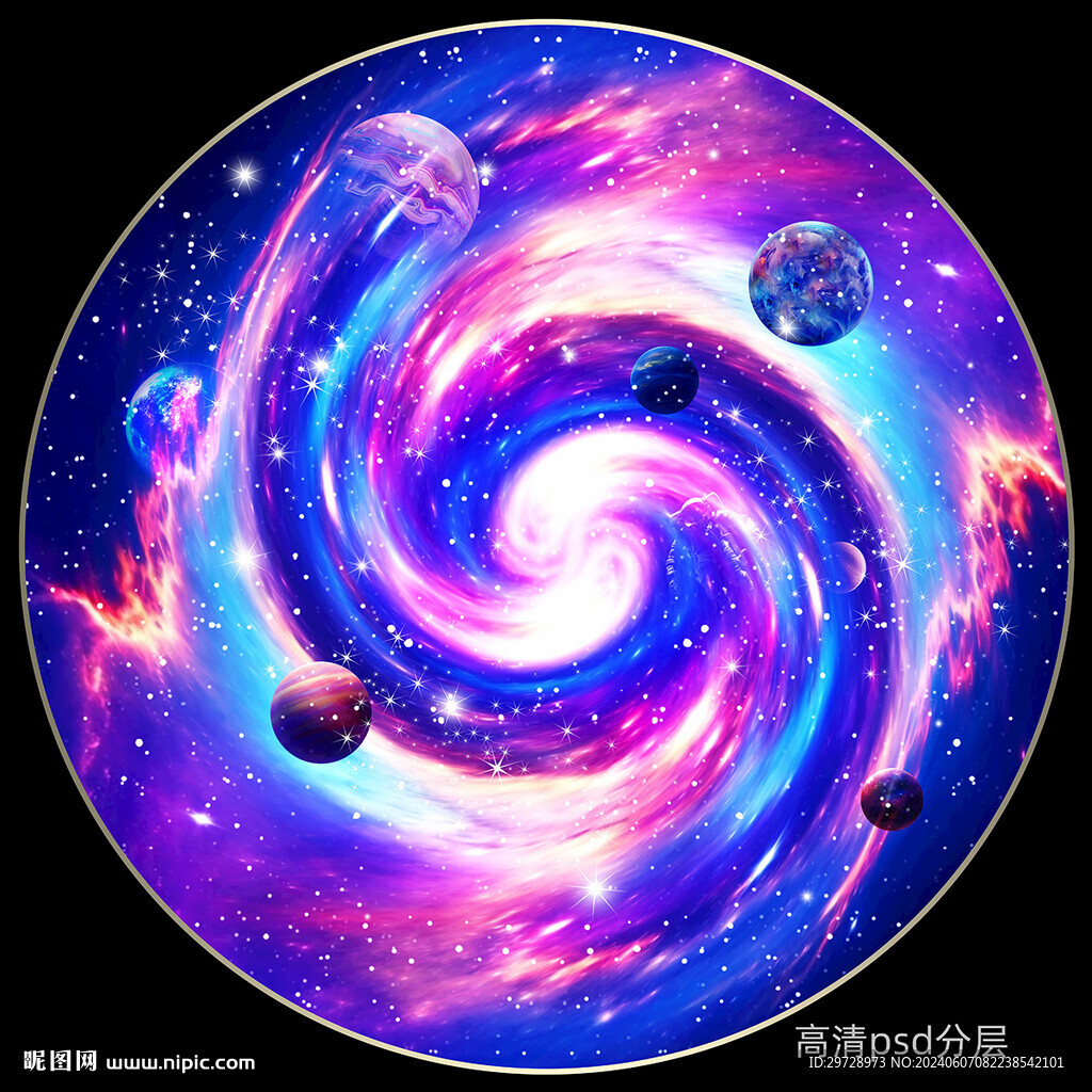 圆形星空旋涡