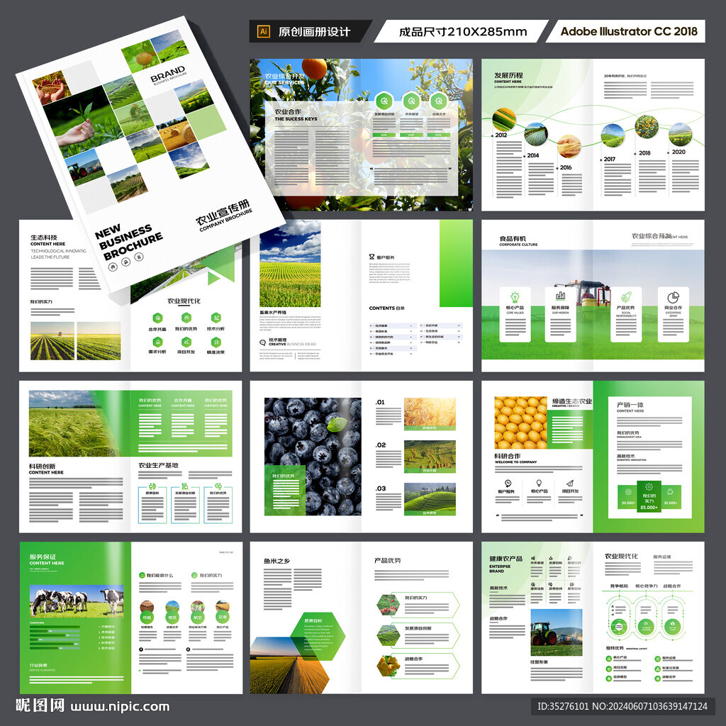 农业画册模板
