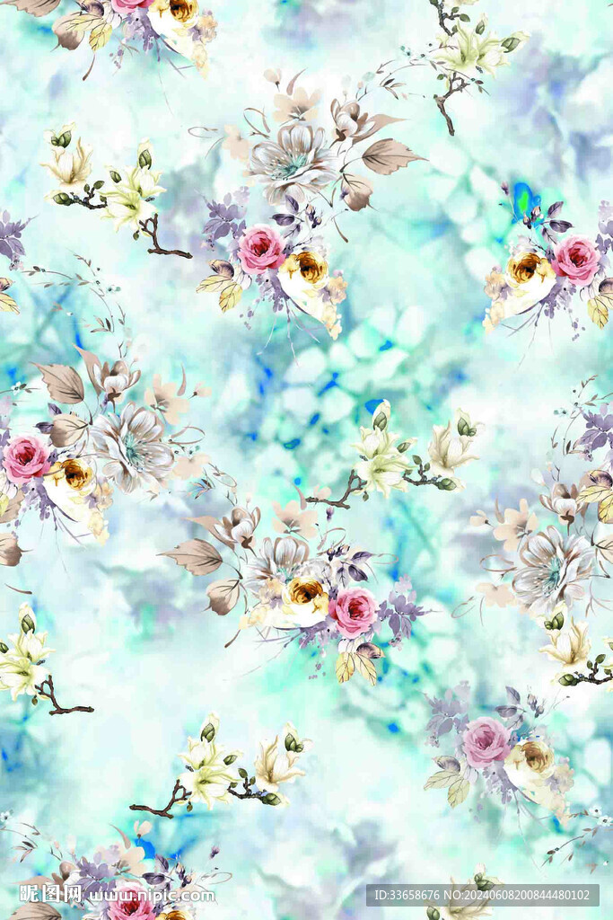 扎染花