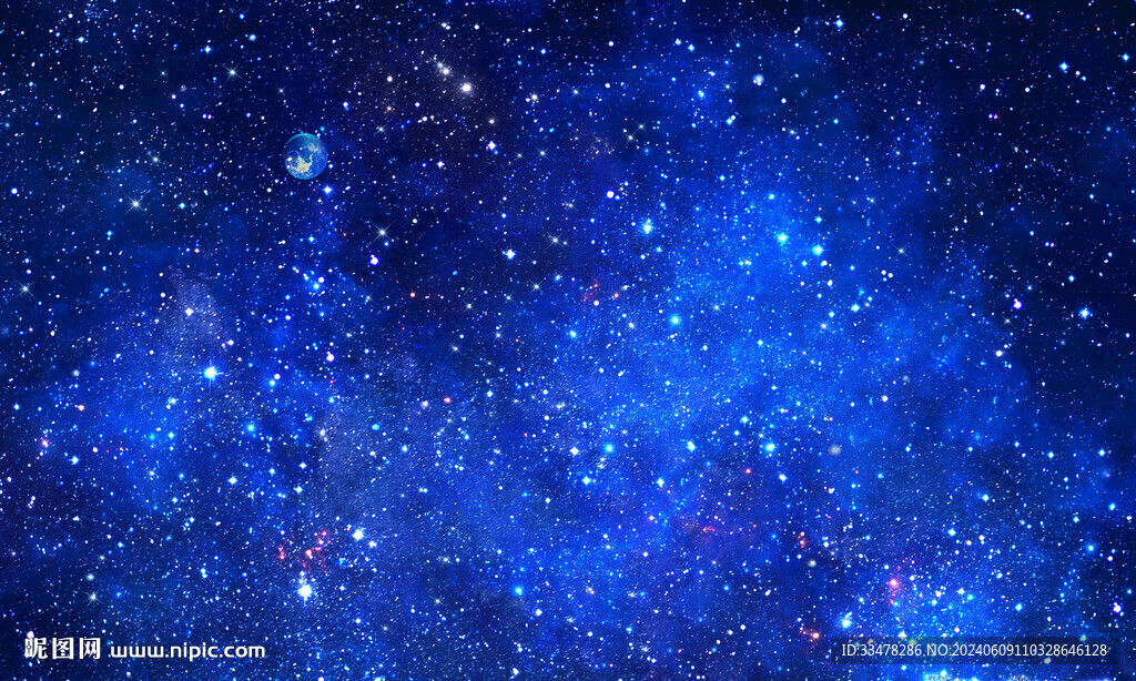 蓝色宇宙星空背景