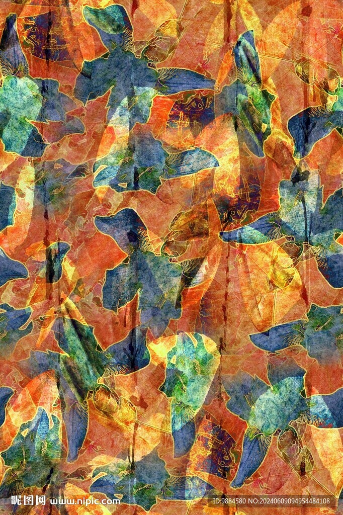 扎染花