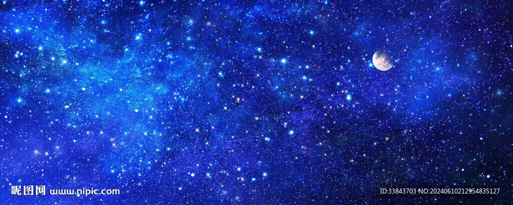 蓝色星空天花软膜背景墙