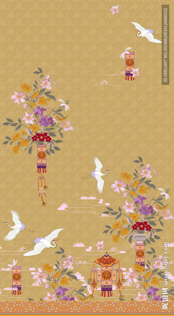 鹤  花