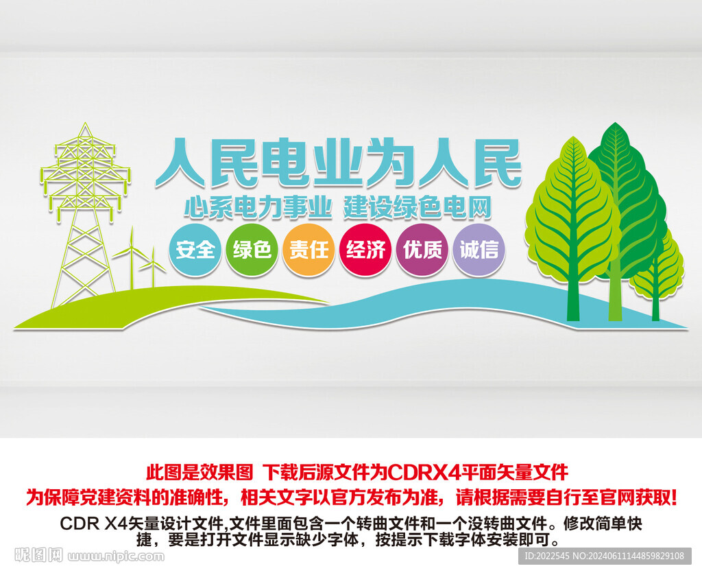 电力电网文化墙
