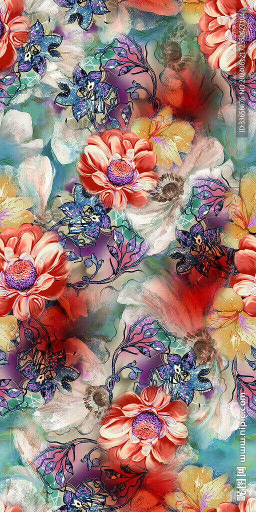扎染花