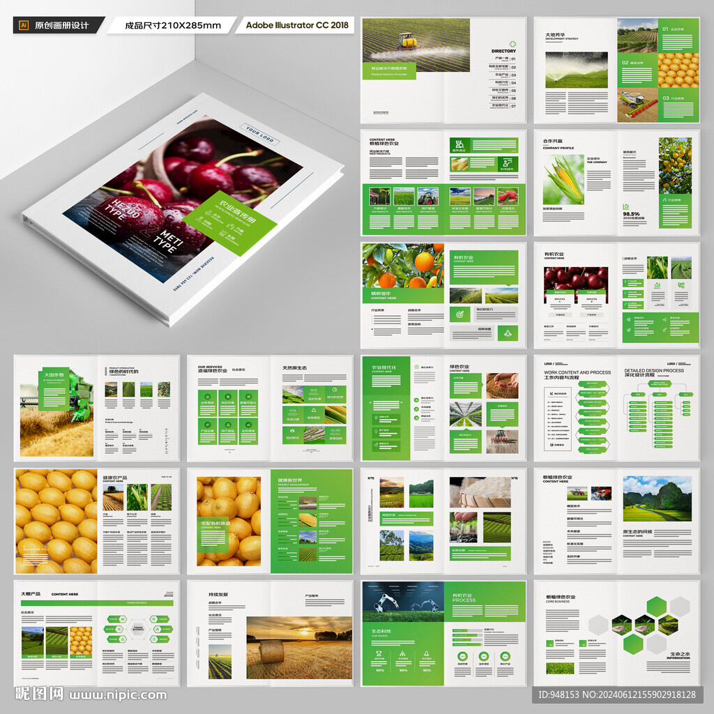农业画册模板
