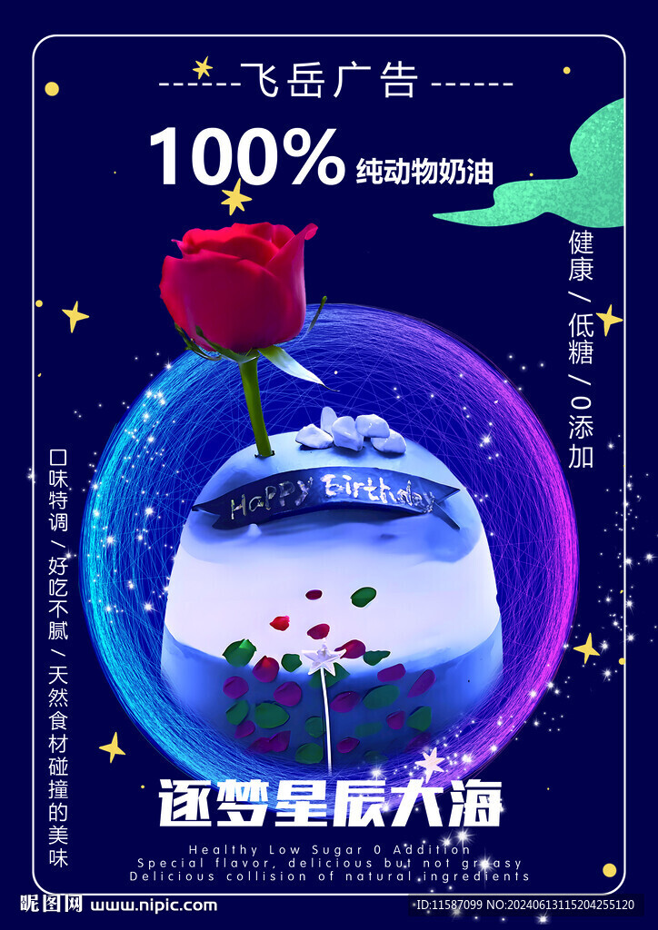生日蛋糕海报