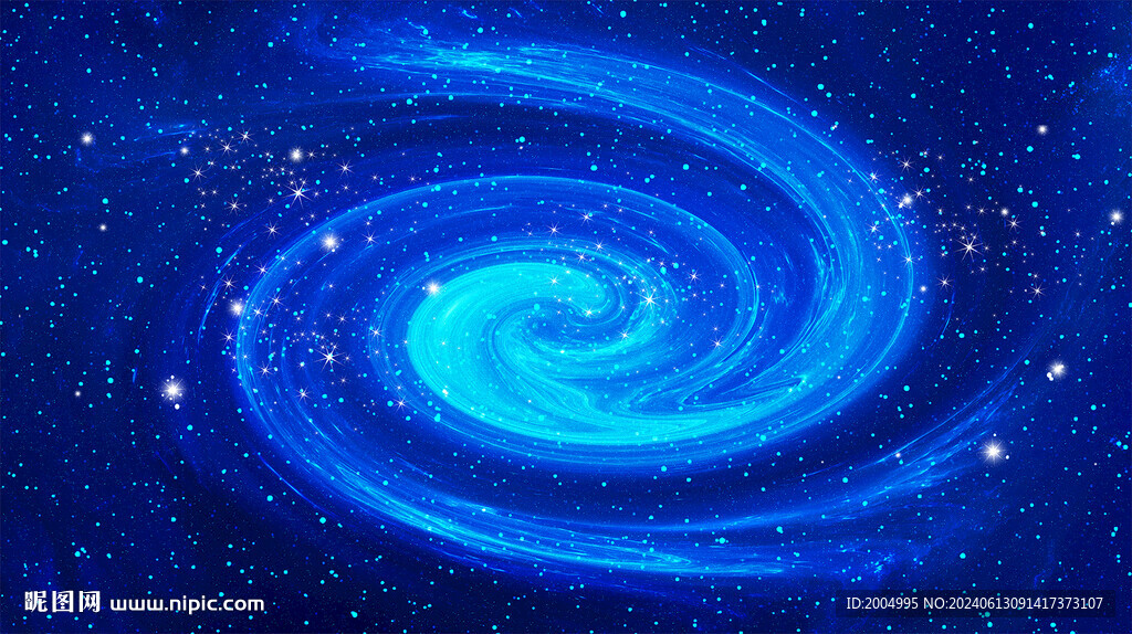 蓝色旋涡星空软膜