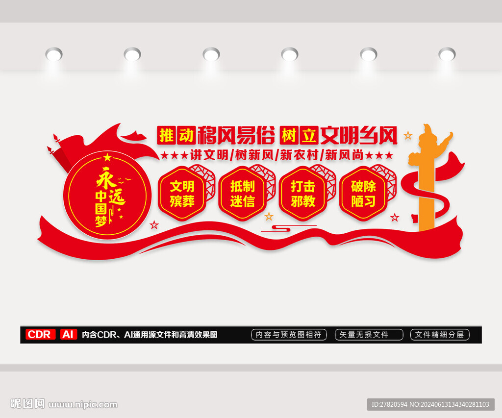 移风易俗文化墙