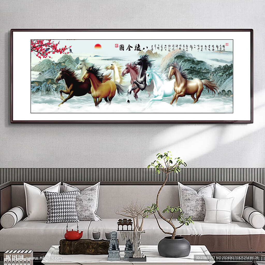 八骏全图