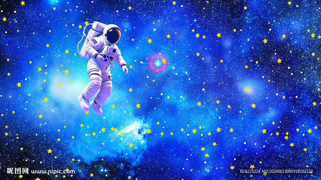 蓝色星空背景