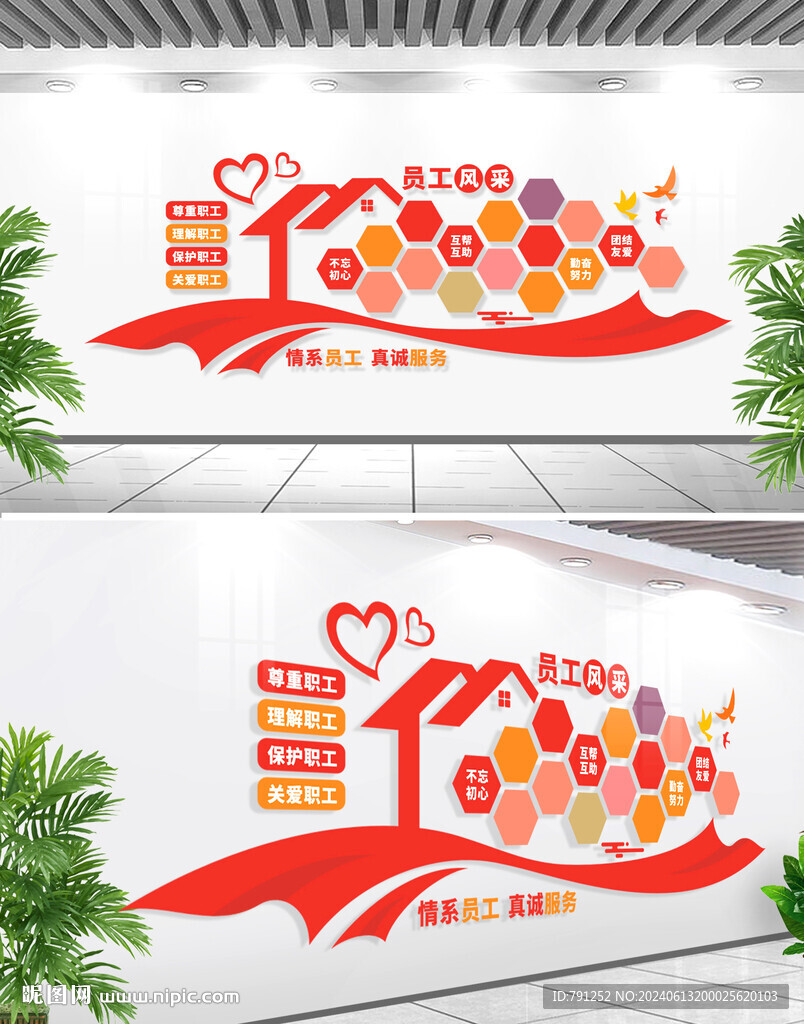 职工风采文化墙