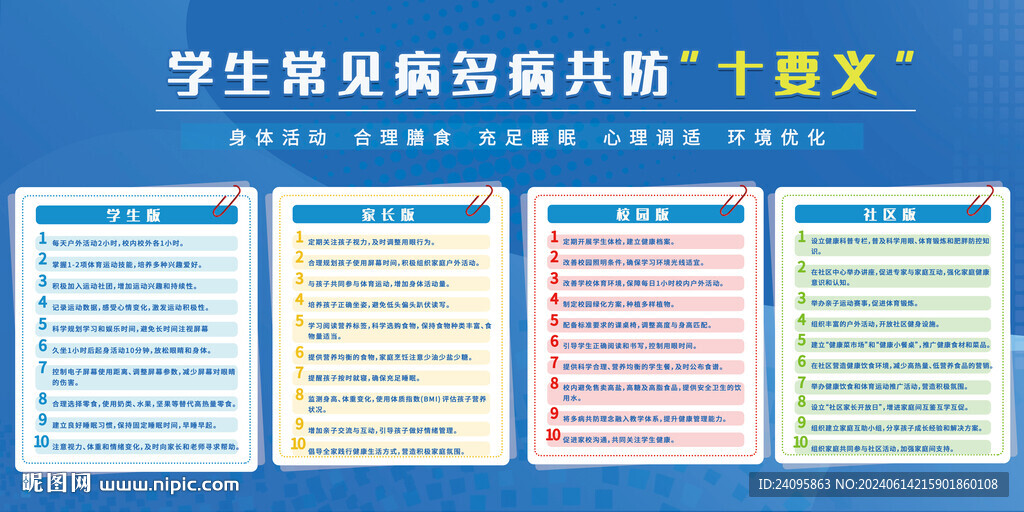 校园健康教育宣传栏