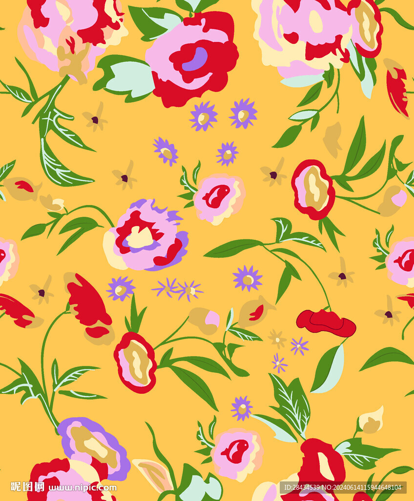 线条花