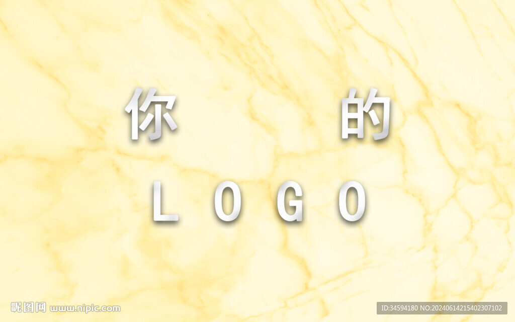 高档金属Logo不锈钢标志样机