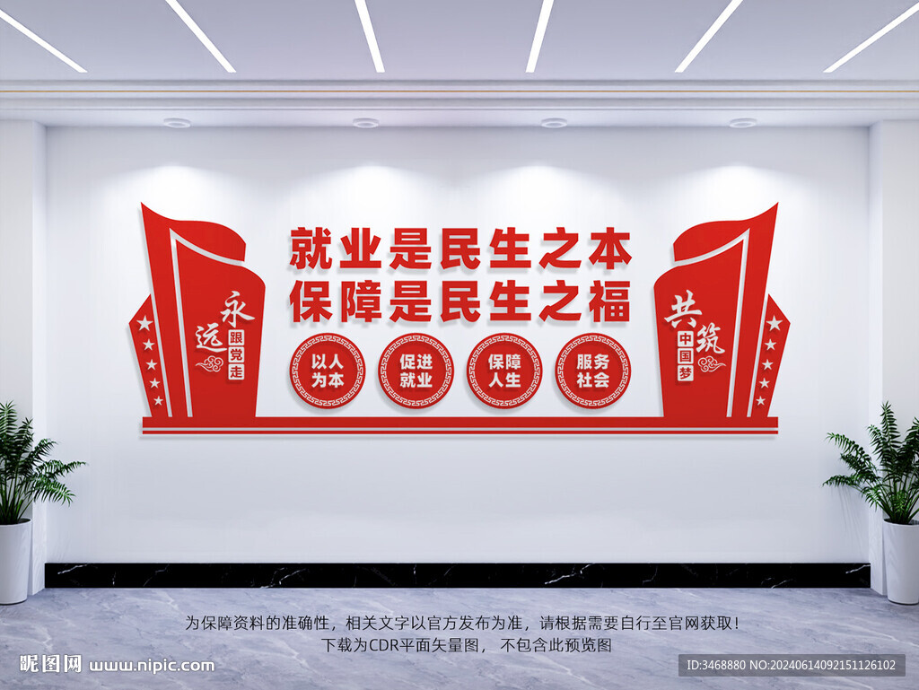 就业是民生之本文化墙
