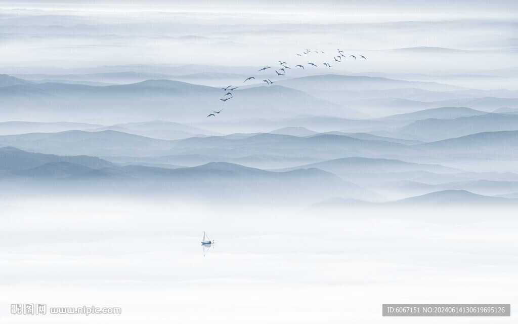 水墨山水画