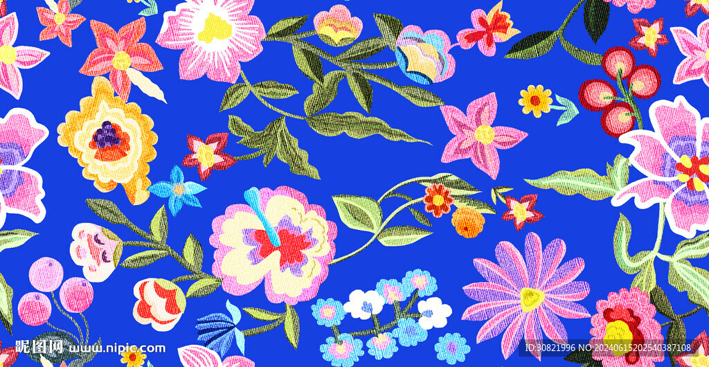 绣花效果