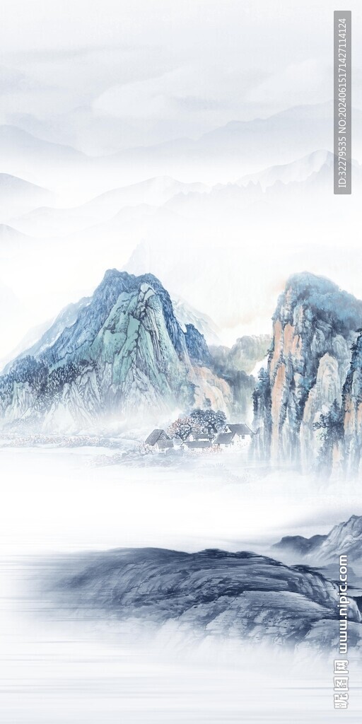 大气 意境中式玄关 TIF分层