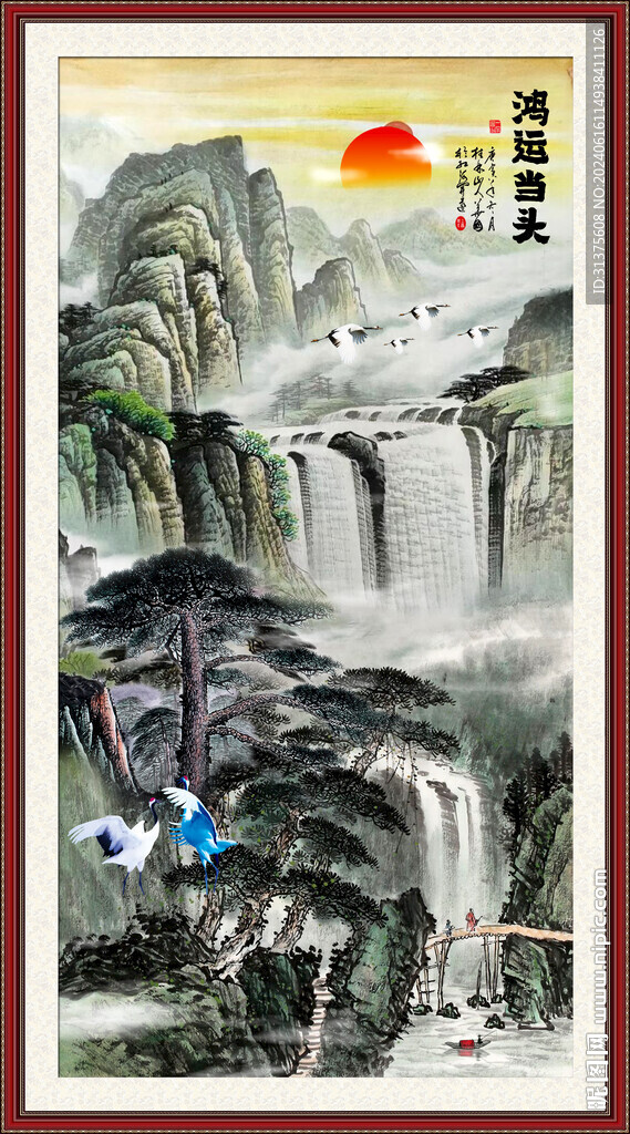 玄关山水画