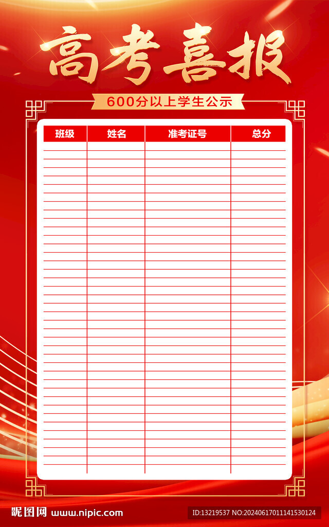 高考喜报