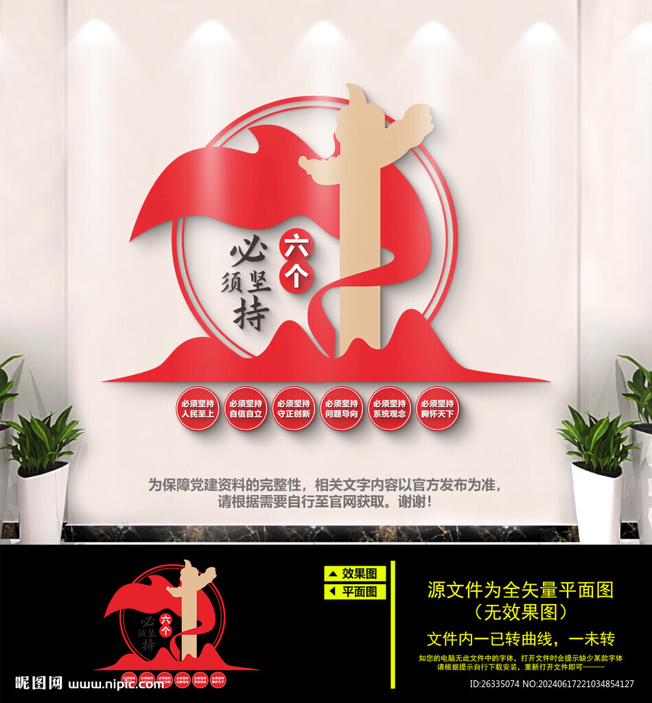 六个必须文化墙