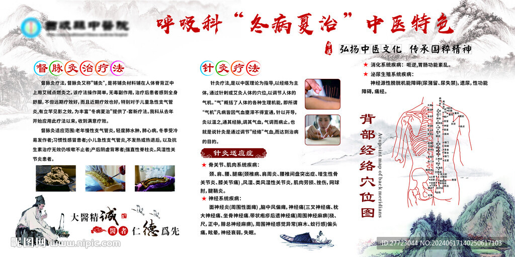 冬病夏治中医展板