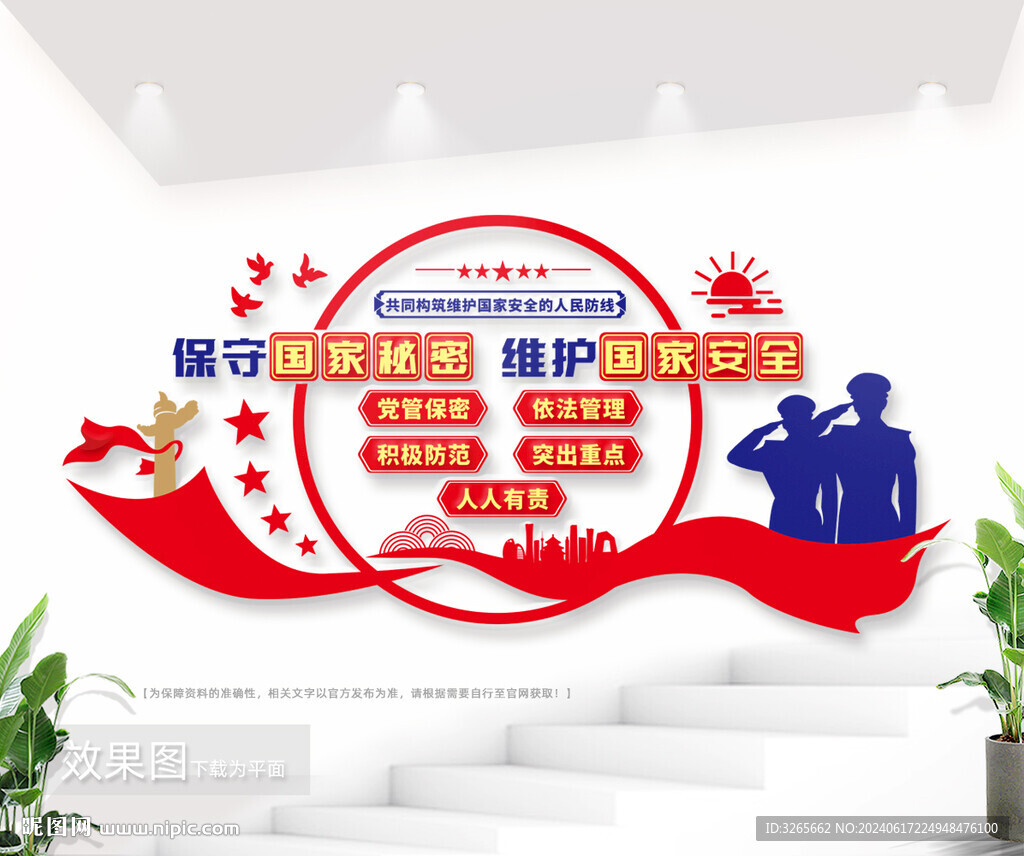 保密宣传文化墙图片