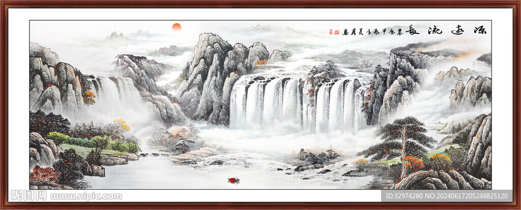 国画山水画