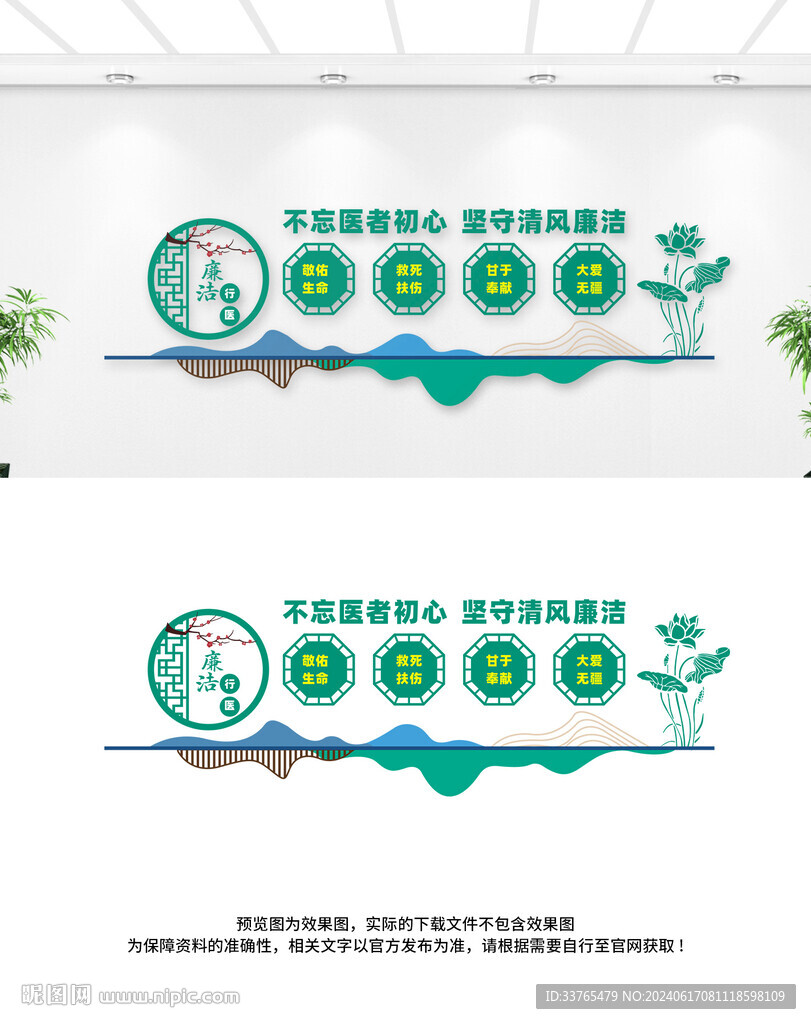 廉洁行医文化墙
