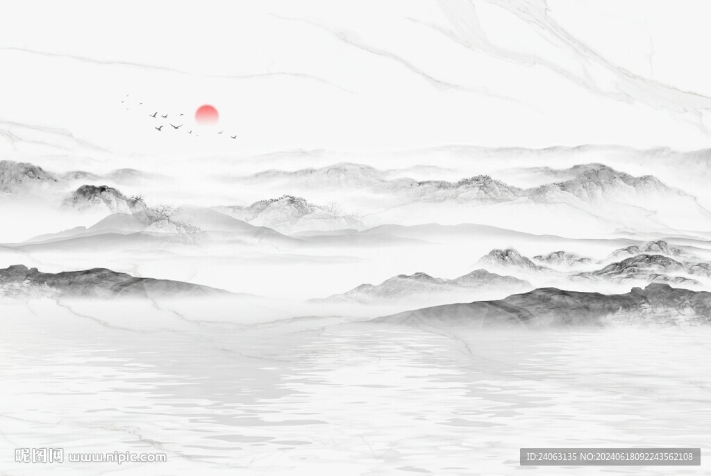 中式山水画